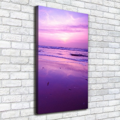 Tableau photo sur toile Coucher de soleil sur la mer