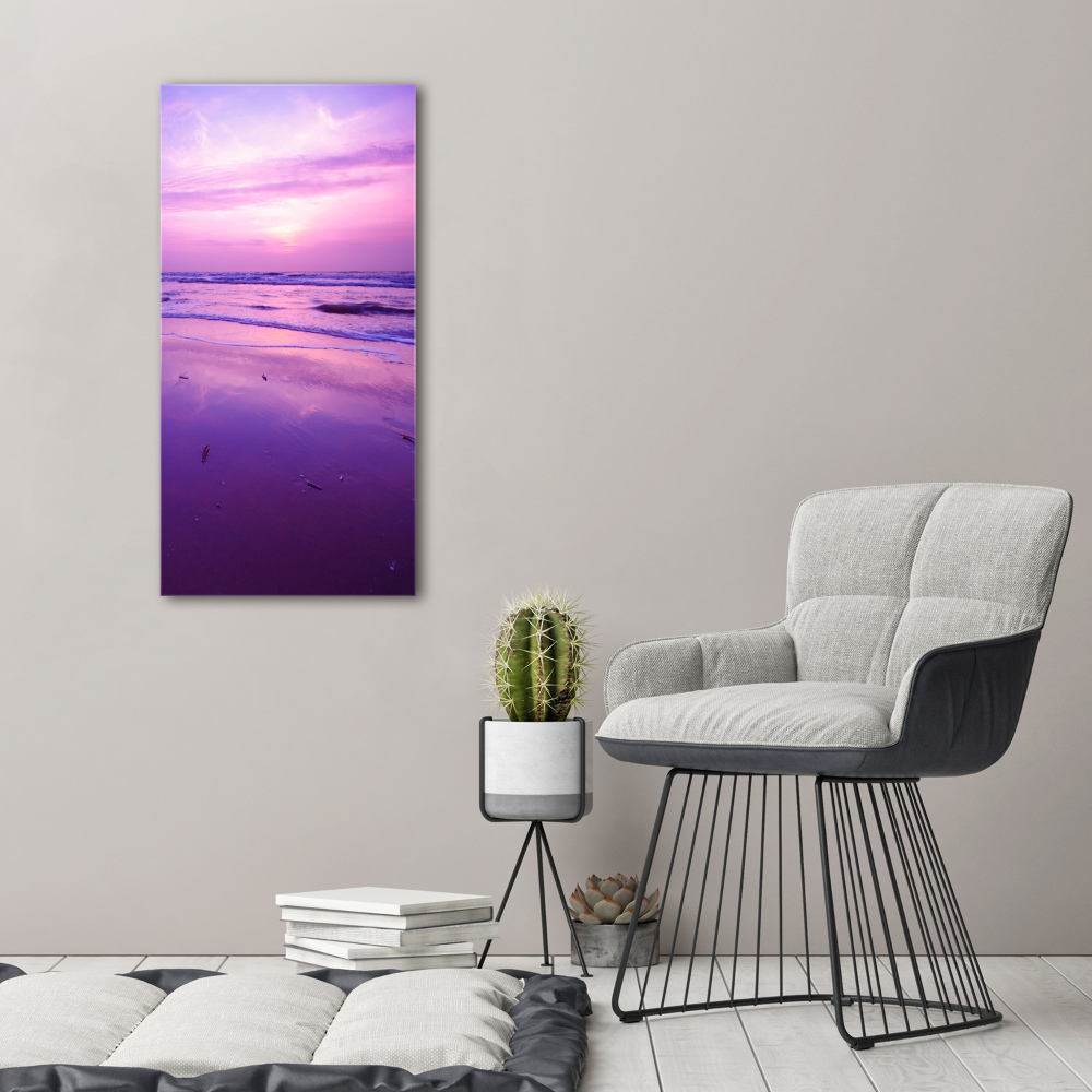 Tableau photo sur toile Coucher de soleil sur la mer