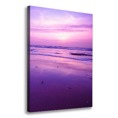 Tableau photo sur toile Coucher de soleil sur la mer