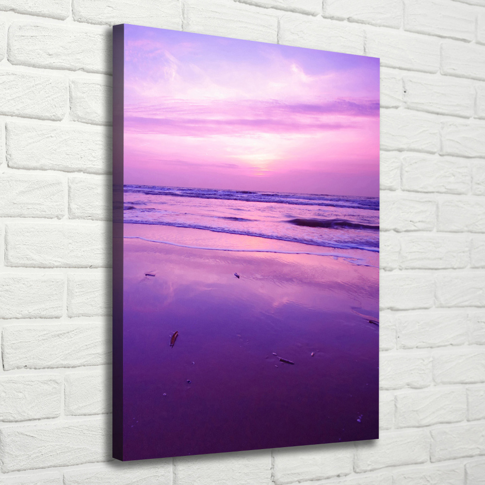 Tableau photo sur toile Coucher de soleil sur la mer