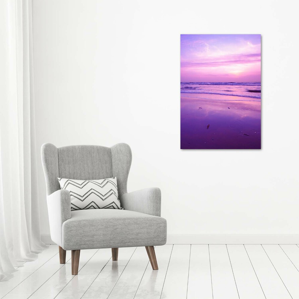 Tableau photo sur toile Coucher de soleil sur la mer