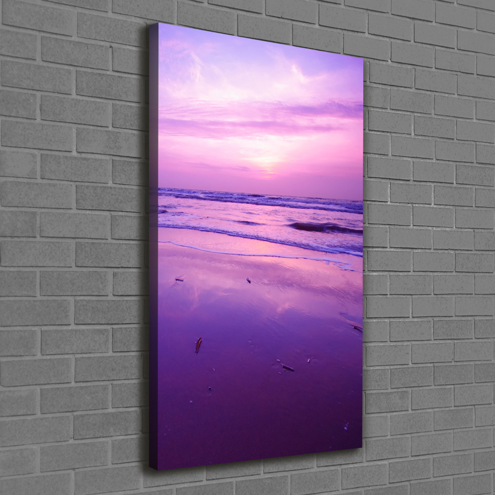 Tableau photo sur toile Coucher de soleil sur la mer