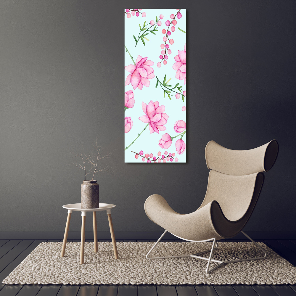 Tableau sur toile Fleurs et baies