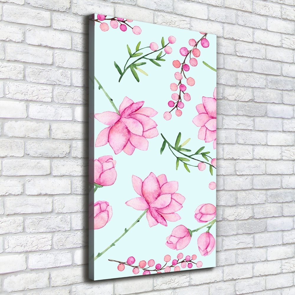 Tableau sur toile Fleurs et baies