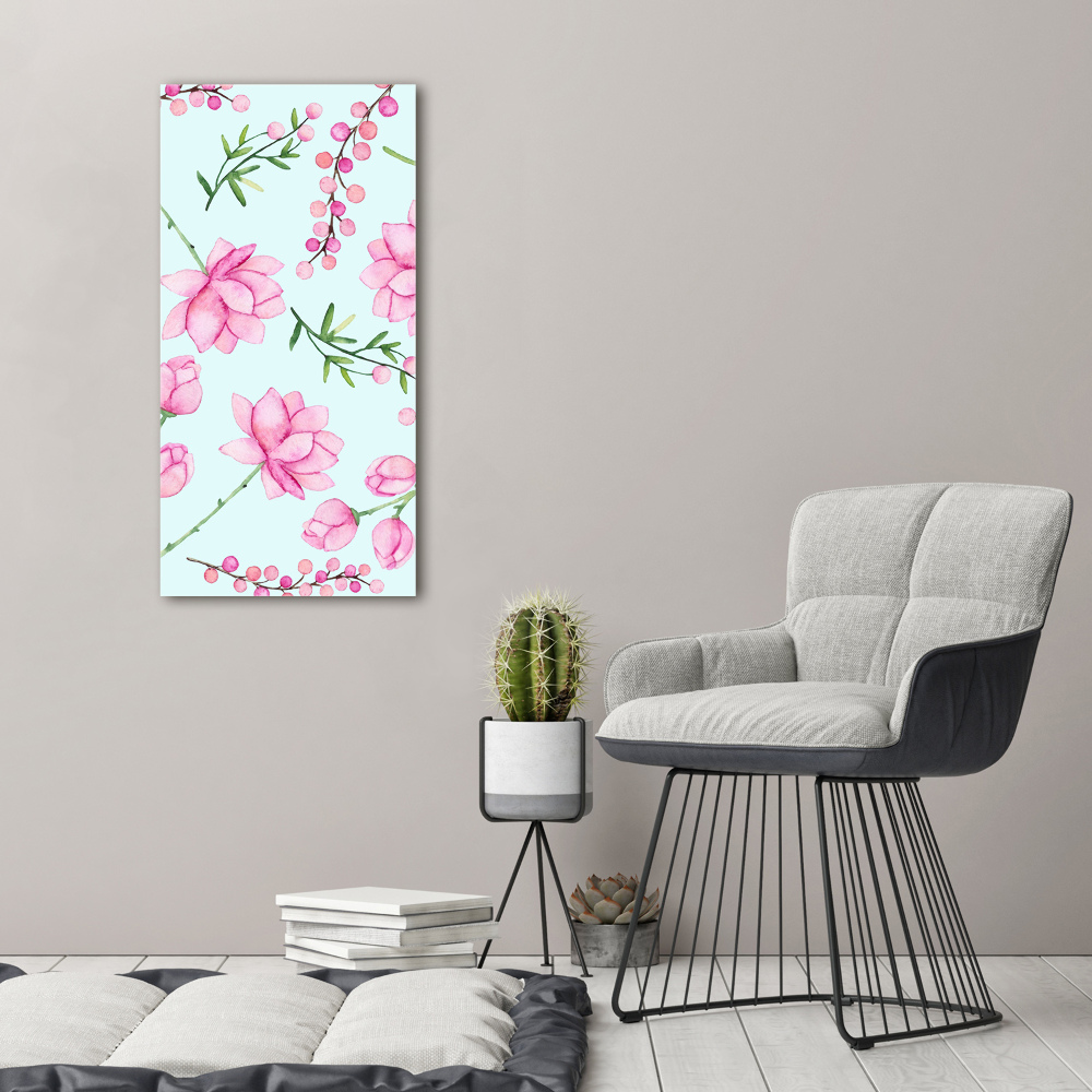 Tableau sur toile Fleurs et baies