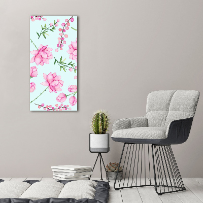 Tableau sur toile Fleurs et baies