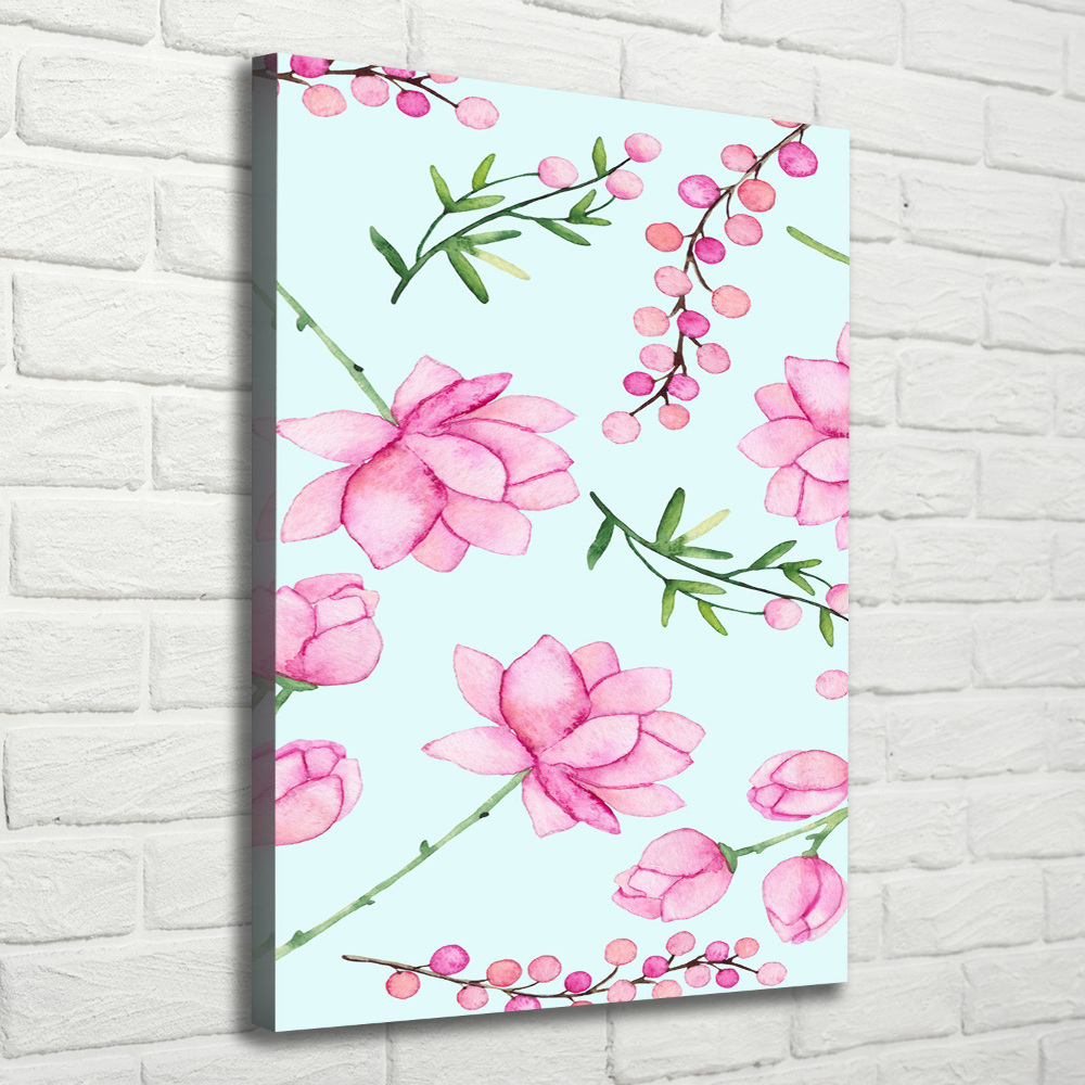 Tableau sur toile Fleurs et baies