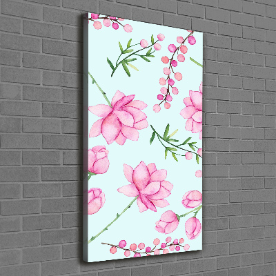 Tableau sur toile Fleurs et baies