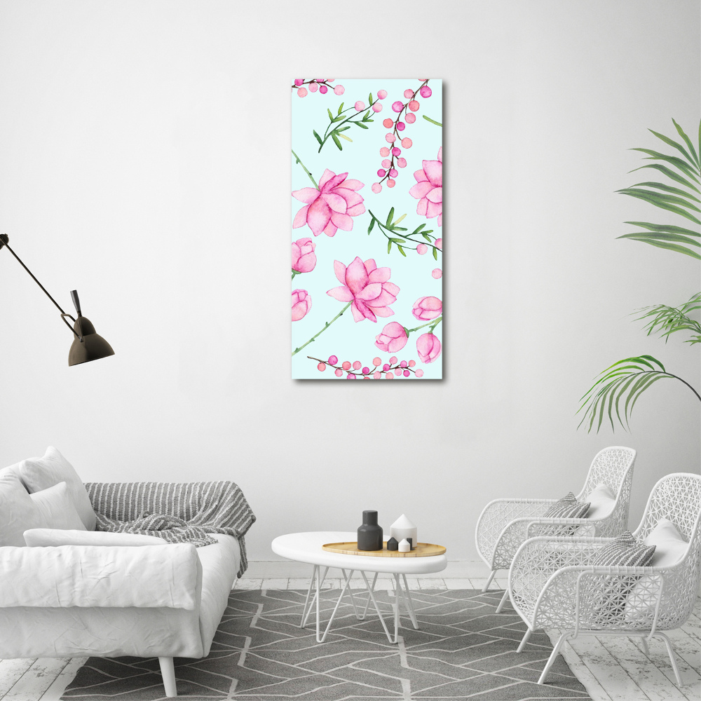 Tableau sur toile Fleurs et baies