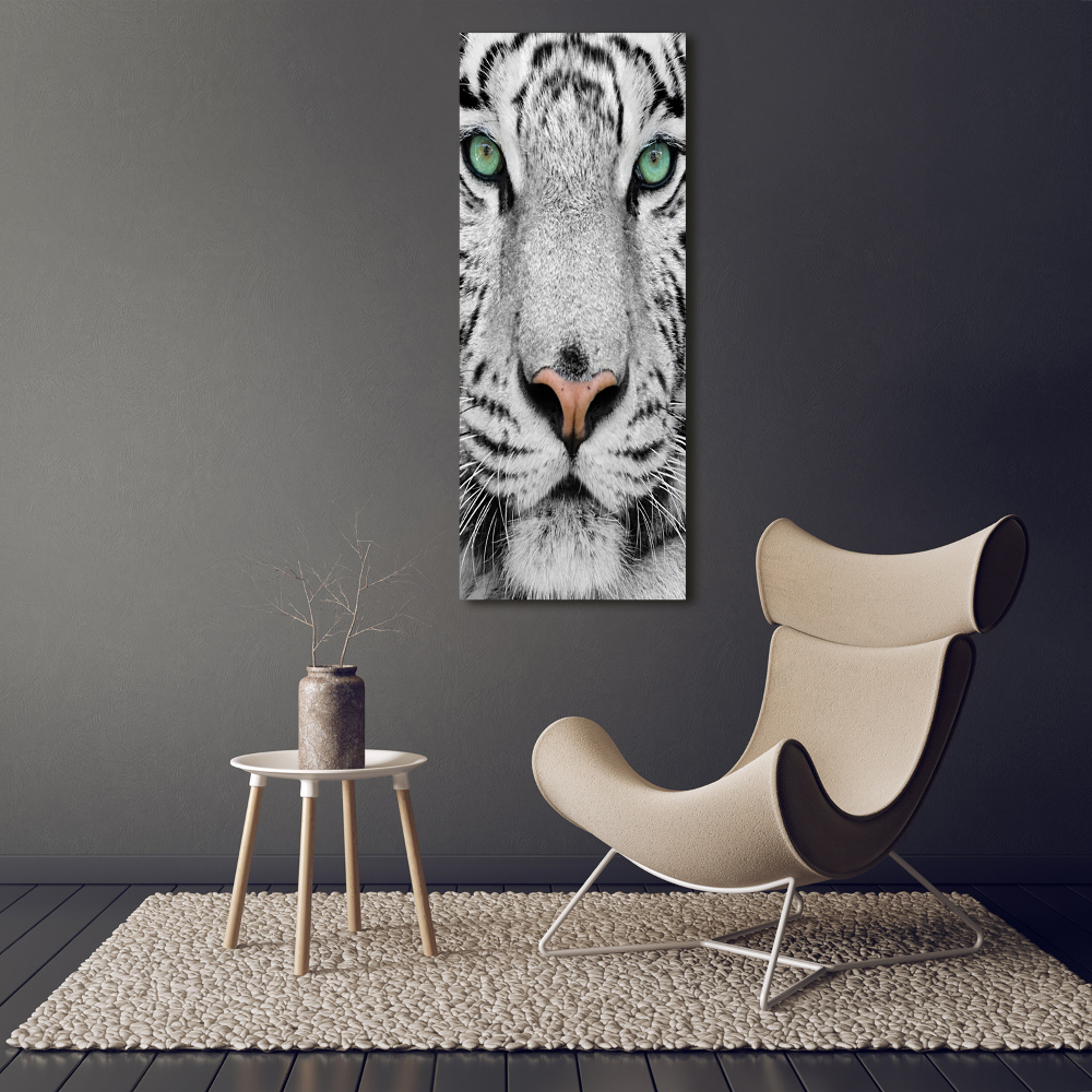 Tableau mural sur toile Tigre blanc