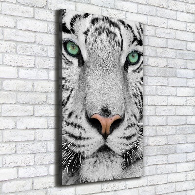 Tableau mural sur toile Tigre blanc