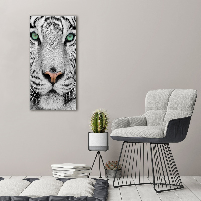 Tableau mural sur toile Tigre blanc