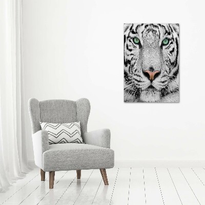 Tableau mural sur toile Tigre blanc