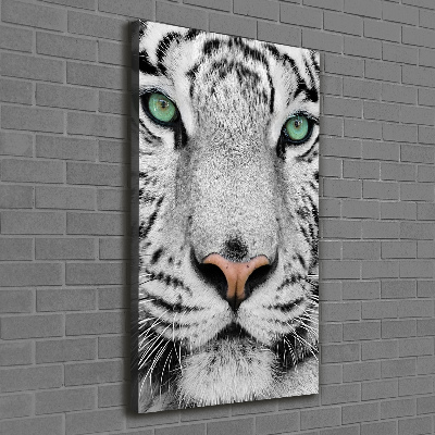 Tableau mural sur toile Tigre blanc