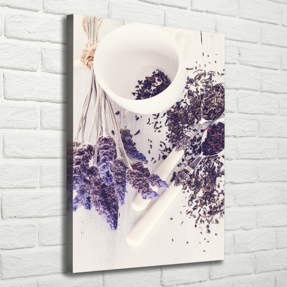 Tableau toile imprimée Infusion de lavande