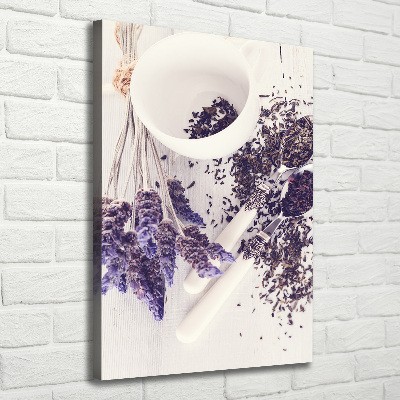 Tableau toile imprimée Infusion de lavande