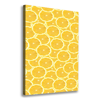 Tableau toile imprimée Citrons