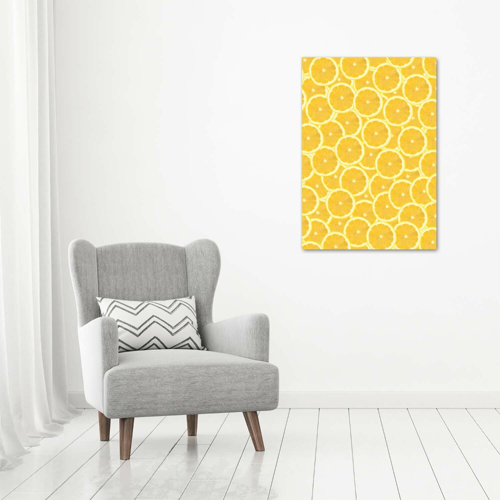 Tableau toile imprimée Citrons