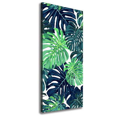 Tableau imprimé sur toile Feuilles tropicales