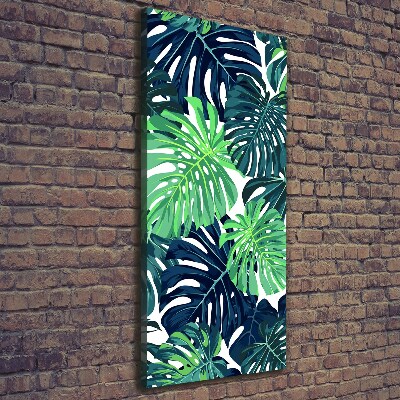 Tableau imprimé sur toile Feuilles tropicales