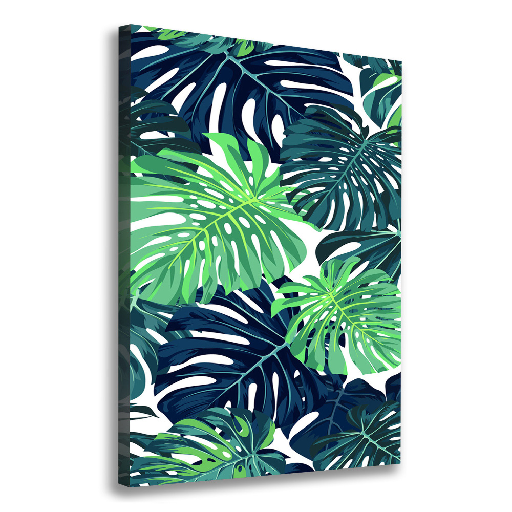 Tableau imprimé sur toile Feuilles tropicales