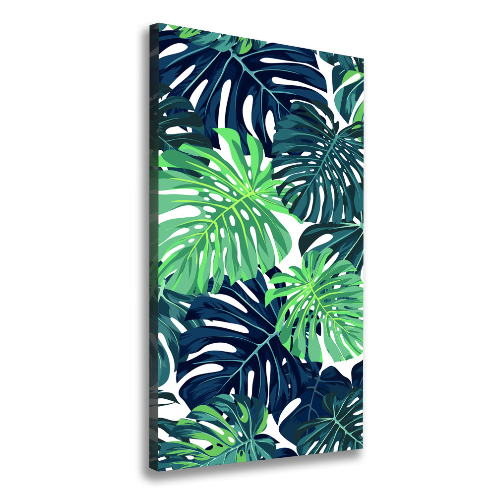 Tableau imprimé sur toile Feuilles tropicales