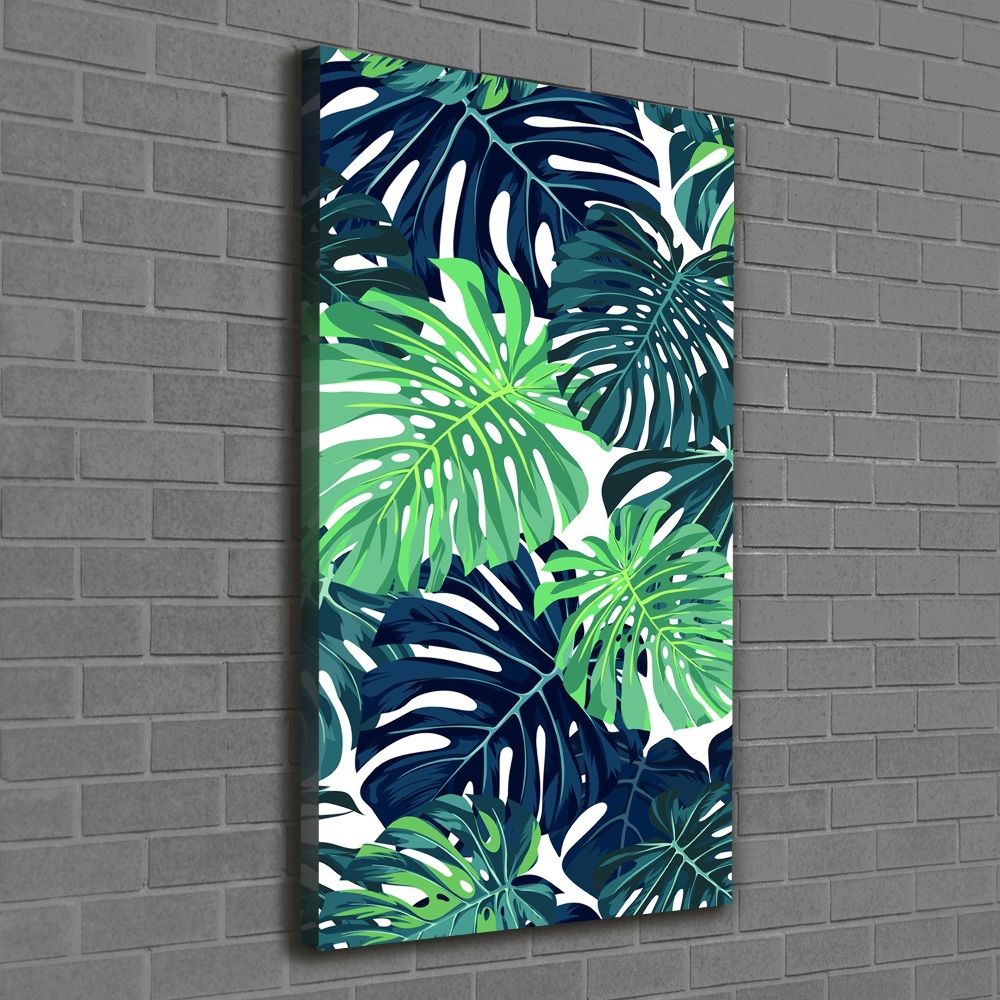 Tableau imprimé sur toile Feuilles tropicales