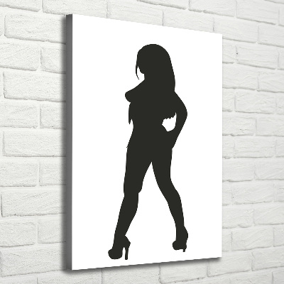 Tableau imprimé sur toile Silhouette de femme