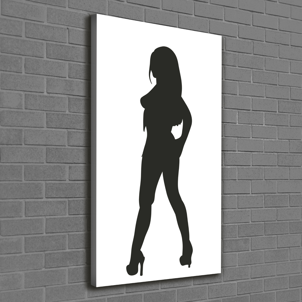 Tableau imprimé sur toile Silhouette de femme