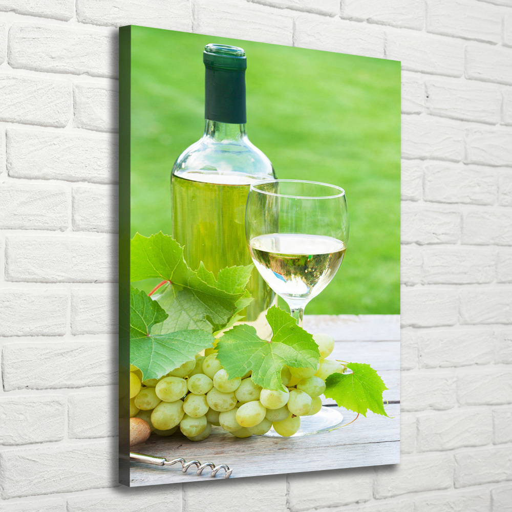 Tableau photo sur toile Raisins et vin