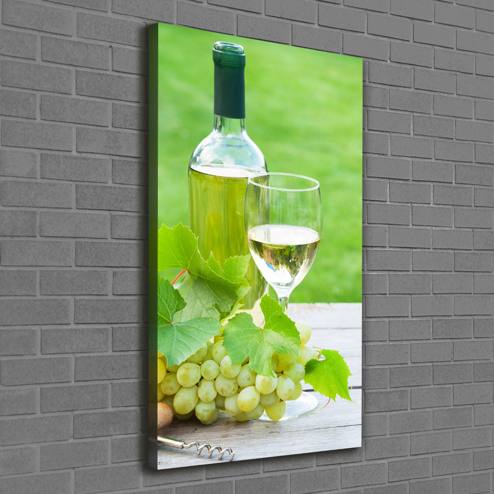 Tableau photo sur toile Raisins et vin