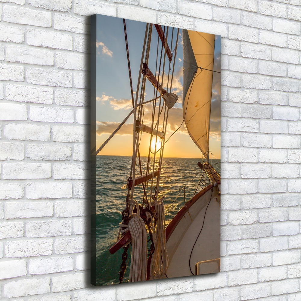 Tableau mural sur toile Yacht en mer