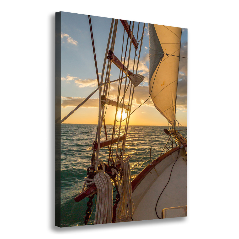 Tableau mural sur toile Yacht en mer