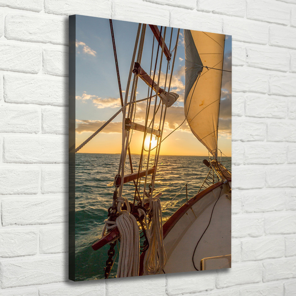 Tableau mural sur toile Yacht en mer