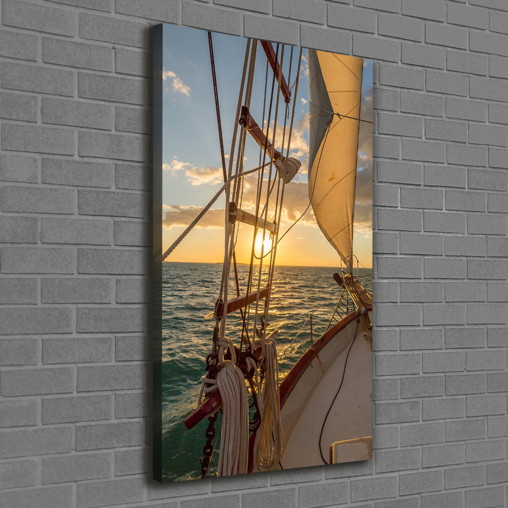 Tableau mural sur toile Yacht en mer