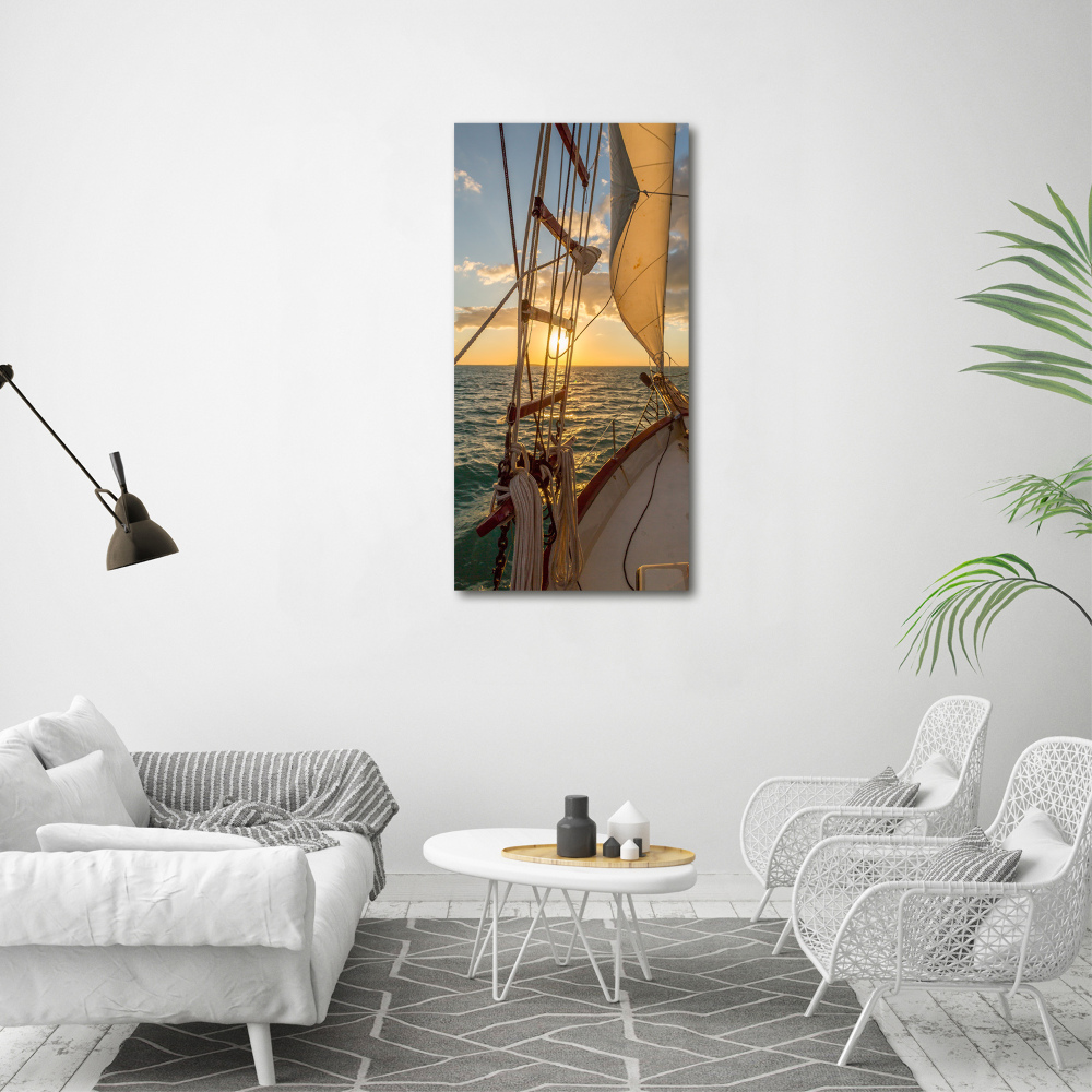 Tableau mural sur toile Yacht en mer