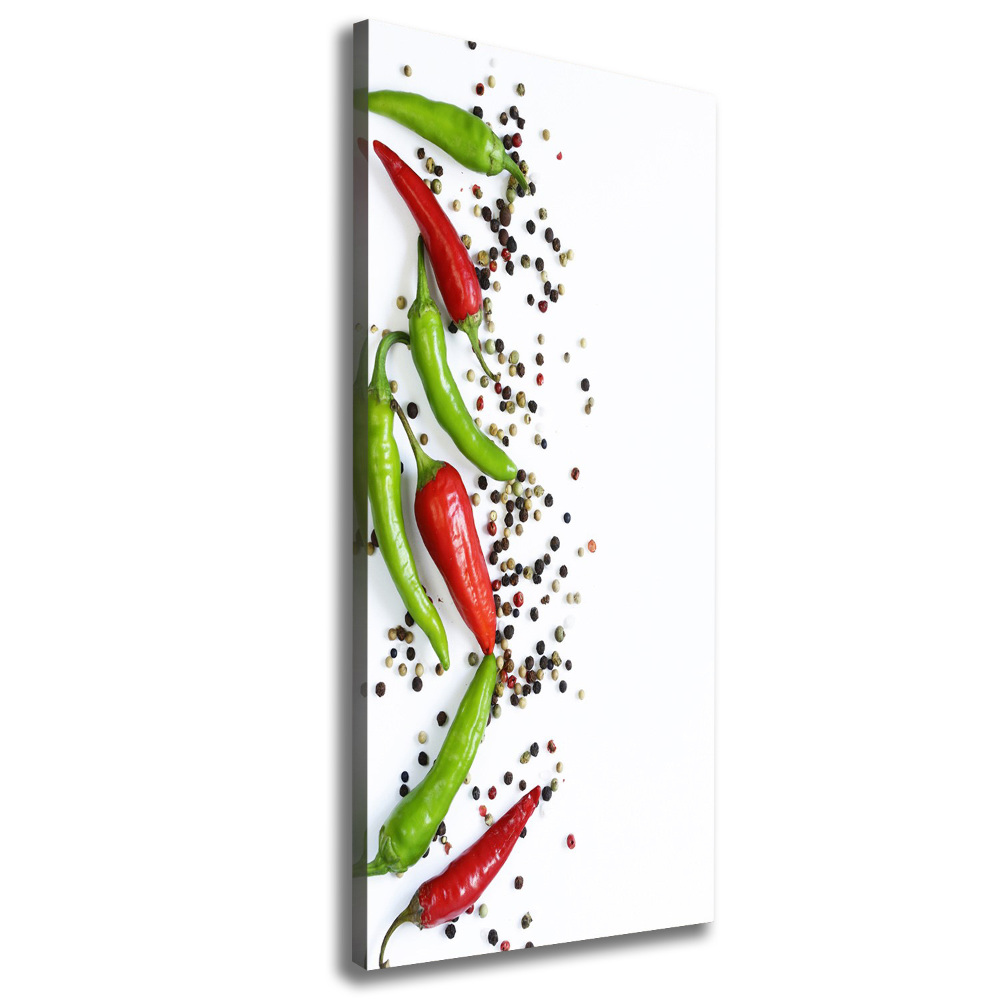 Tableau toile imprimée Piments chilli