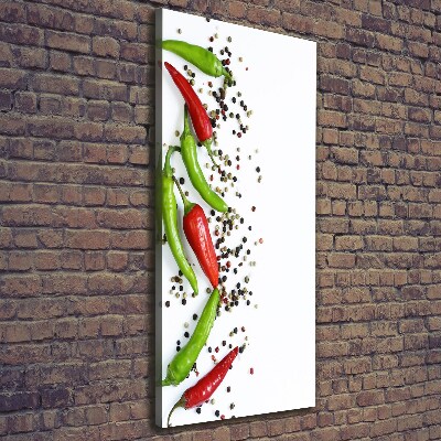 Tableau toile imprimée Piments chilli