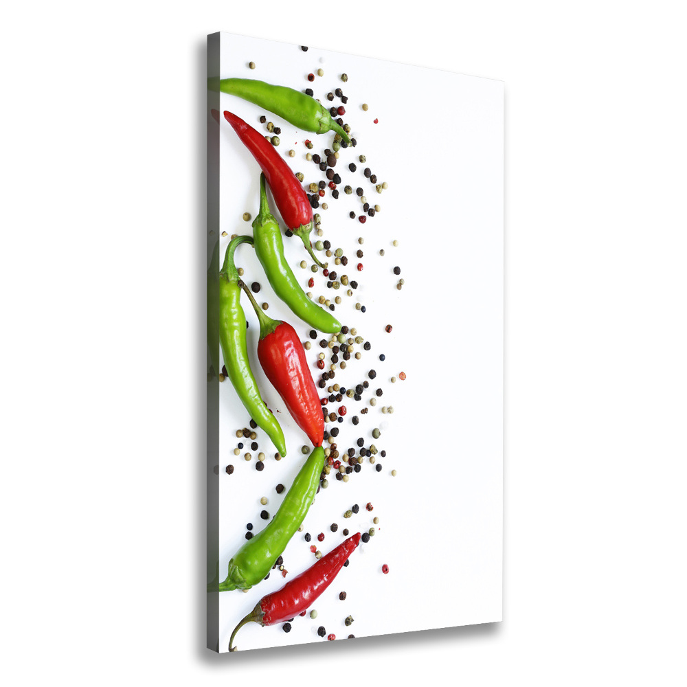 Tableau toile imprimée Piments chilli