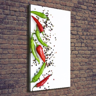 Tableau toile imprimée Piments chilli