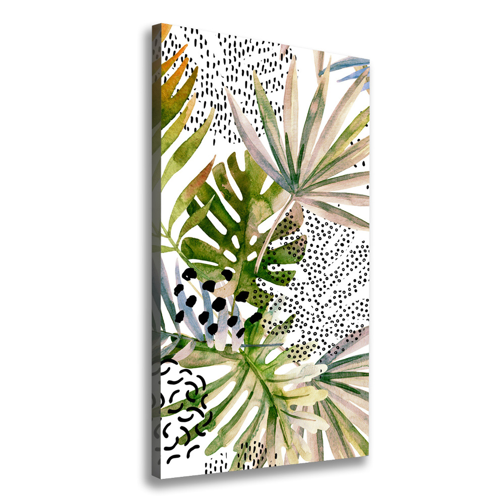 Tableau toile imprimée Feuilles tropicales plantes