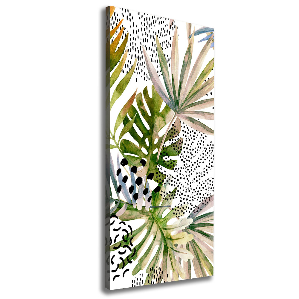 Tableau toile imprimée Feuilles tropicales plantes