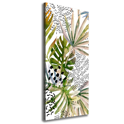 Tableau toile imprimée Feuilles tropicales plantes