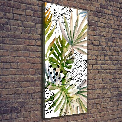 Tableau toile imprimée Feuilles tropicales plantes