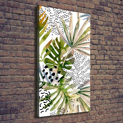 Tableau toile imprimée Feuilles tropicales plantes