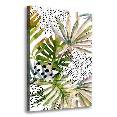 Tableau toile imprimée Feuilles tropicales plantes