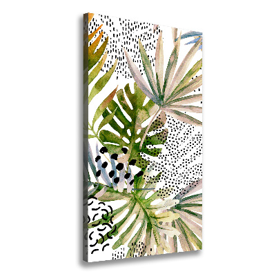 Tableau toile imprimée Feuilles tropicales plantes