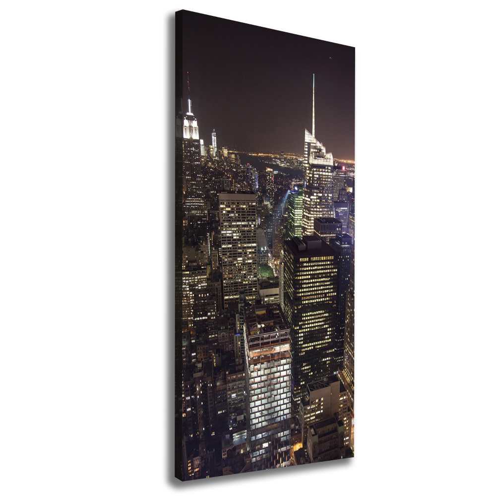 Tableau imprimé sur toile New York de nuit