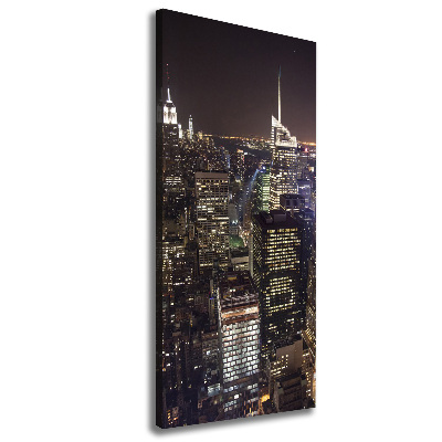 Tableau imprimé sur toile New York de nuit