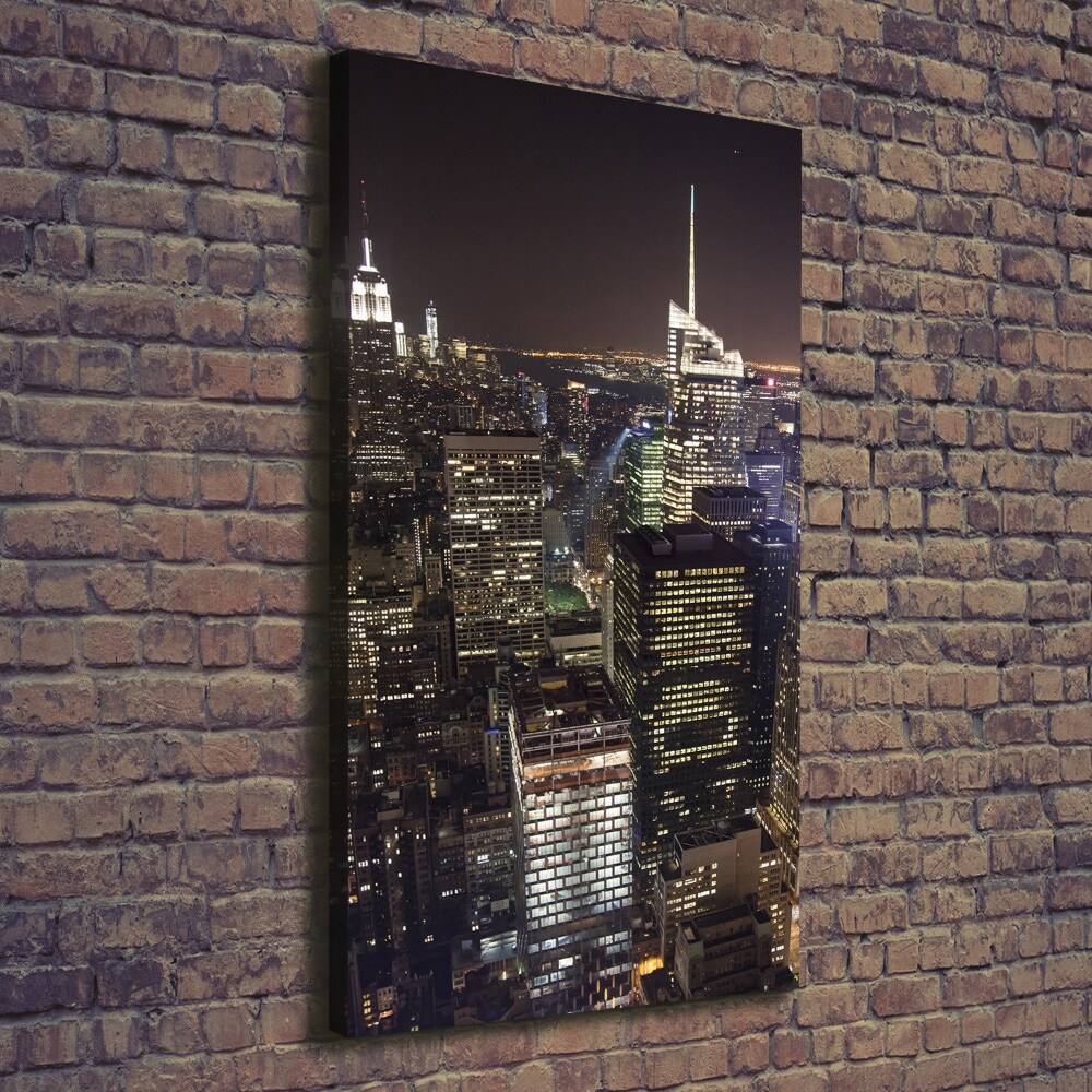 Tableau imprimé sur toile New York de nuit